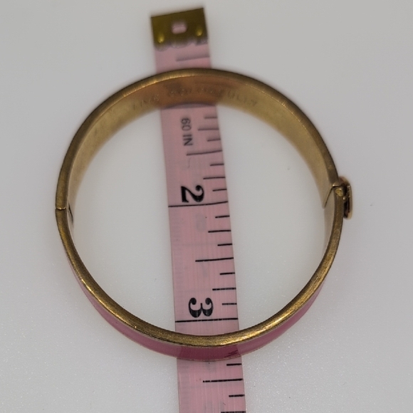 Kate Spade Pink and Gold Enamel Bangle - Flawed - Picture 5 of 6